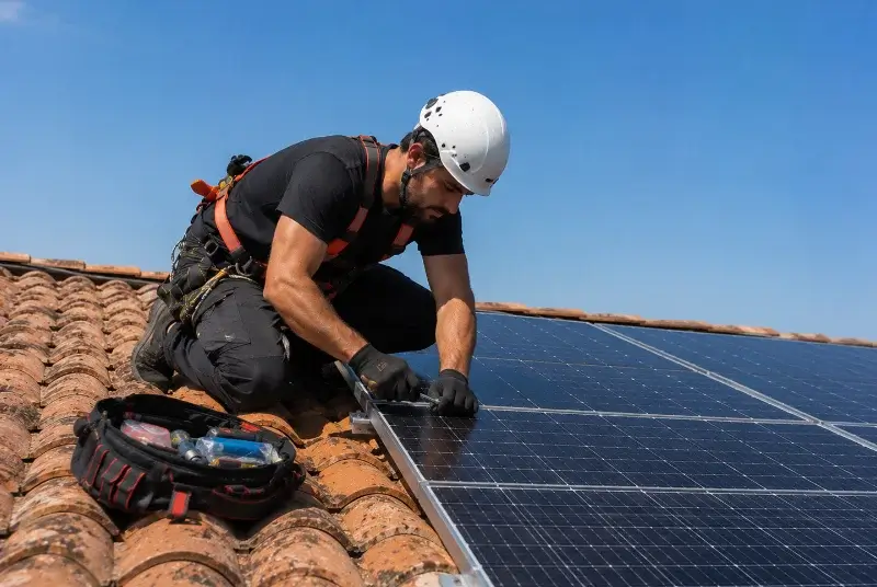 Maintenance et monitoring de panneaux solaires à Trizay